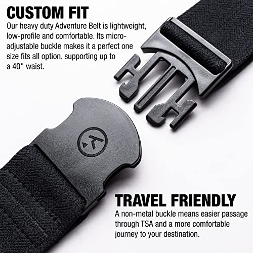 Arcade The Original Unisex Adventure Belt, Heavy Duty Elastic Webbing, Non-Metal Travel Friendly Buckle - Image 4