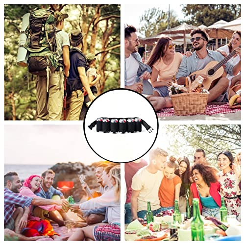 Senvitate Beer Belt, 6 Pack Beer Holster Beverage Belt Holder, Soda Beer Belt Holder for Men Women, Adjustable Beer Waist Pack for Parties and Picnic - Image 7