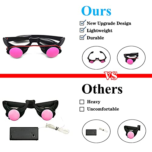 Lomesion Grim Reaper Halloween Costume with Glowing Red Eyes for Adult, Scythe Included - Image 4