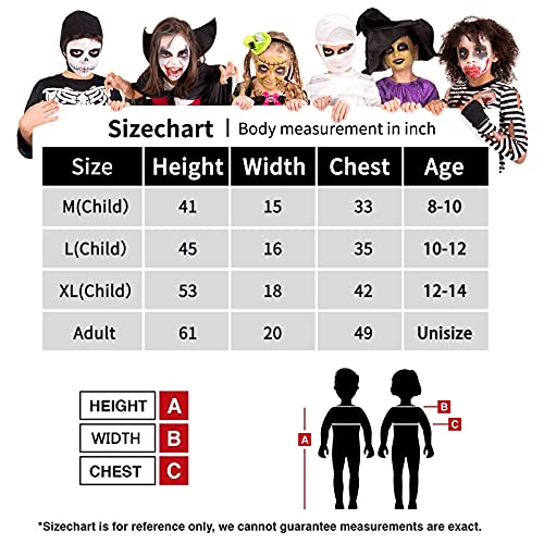 Lomesion Grim Reaper Halloween Costume with Glowing Red Eyes for Adult, Scythe Included - Image 6