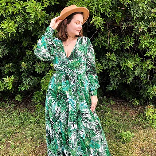 Lanzom Womens Classic Wide Brim Floppy Panama Hat Belt Buckle Wool Fedora Hat - Image 4