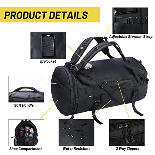 MIER Large Duffel Backpack Sports Gym Bag with Shoe Compartment, Heavy Duty and Water Resistant - Image 5