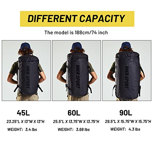 MIER Large Duffel Backpack Sports Gym Bag with Shoe Compartment, Heavy Duty and Water Resistant - Image 7