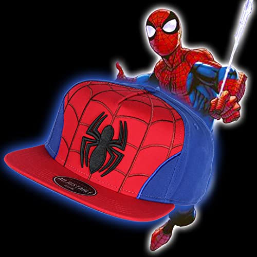 Marvel Comics Spiderman Embroidered Classic Character Costume Adjustable Snapback Hat - Image 4