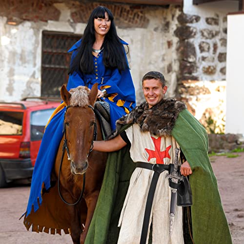 Yerliker Medieval Leather Set Renaissance Costume Accessories Includes Belt, Drawstring Pouch, Scabbard - Image 8