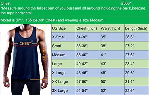 NELEUS Men's 3 Pack Dry Fit Y-Back Muscle Tank Top - Image 4