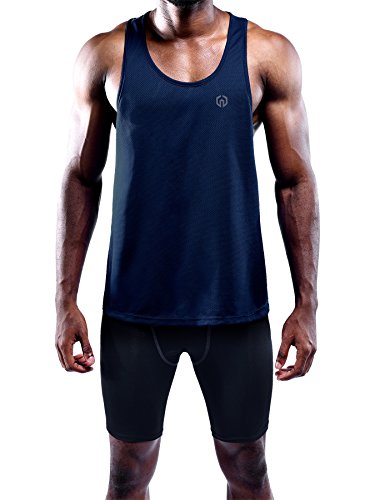 NELEUS Men's 3 Pack Dry Fit Y-Back Muscle Tank Top - Image 5