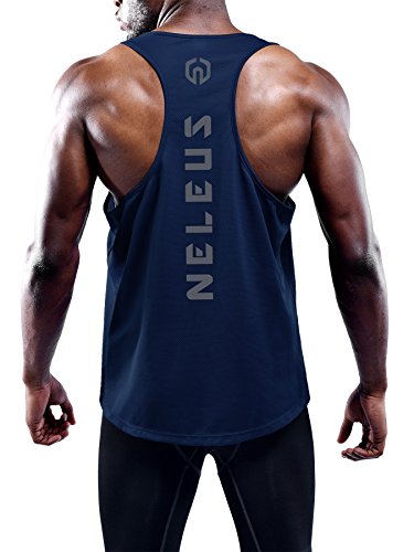 NELEUS Men's 3 Pack Dry Fit Y-Back Muscle Tank Top - Image 6