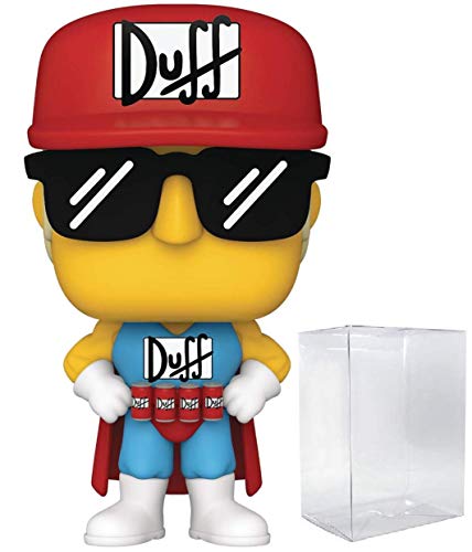 POP The Simpsons - Duffman Funko Vinyl Figure (Bundled with Compatible Box Protector Case)