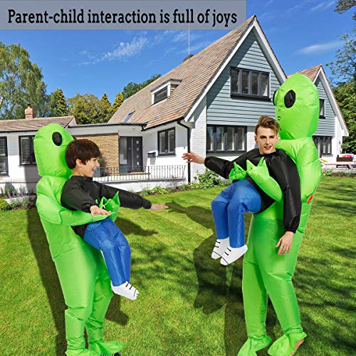 Poptrend Inflatable Alien Costume Inflatable Halloween Costumes Blow Up Alien Costume for Halloween, Easter,Christmas - Image 6