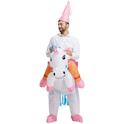 TOLOCO Inflatable Costume for Adults Unicorn Costume Blow up Adult Halloween Costumes - Image 4