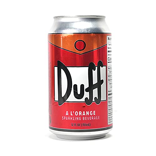 The Simpsons Duff Energy Drink (6 Pack) Wonderful Orange Flavor with 2 GosuToys Stickers - Image 3