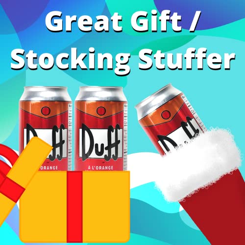 The Simpsons Duff Energy Drink (6 Pack) Wonderful Orange Flavor with 2 GosuToys Stickers - Image 7