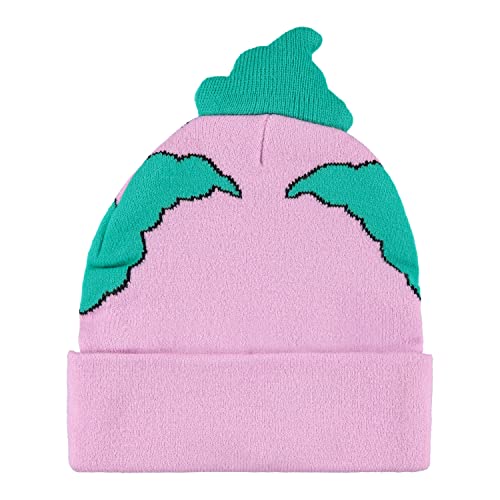 The Simpsons Krusty Beanie Hat Krusty The Clown Homer Bart and Lisa Hat - Hey, Hey, Kids! Adults Beanie (Green Pink) - Image 3