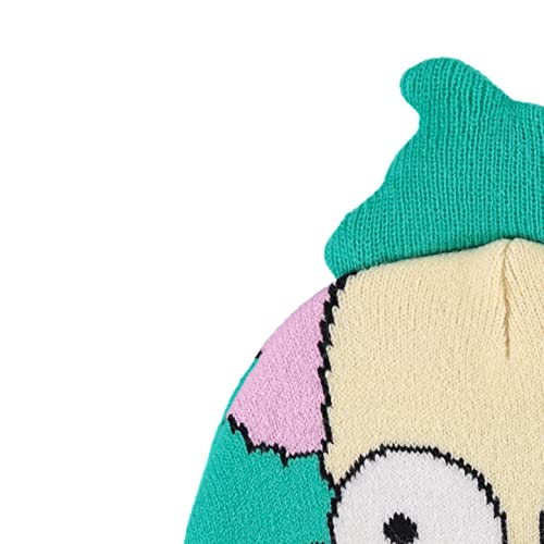 The Simpsons Krusty Beanie Hat Krusty The Clown Homer Bart and Lisa Hat - Hey, Hey, Kids! Adults Beanie (Green Pink) - Image 4