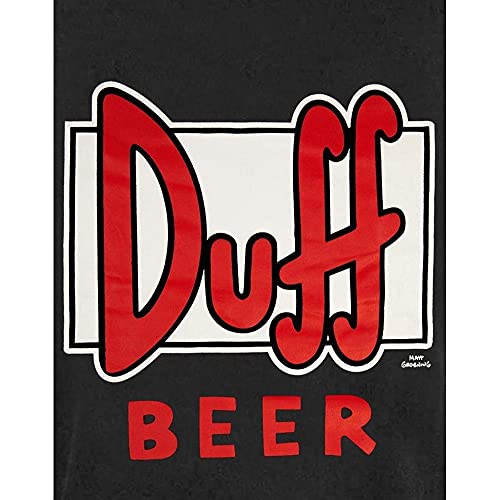 The Simpsons Pajamas Duff Beer Logo Men's Black T-Shirt & Grey Lounge Pants - Image 7