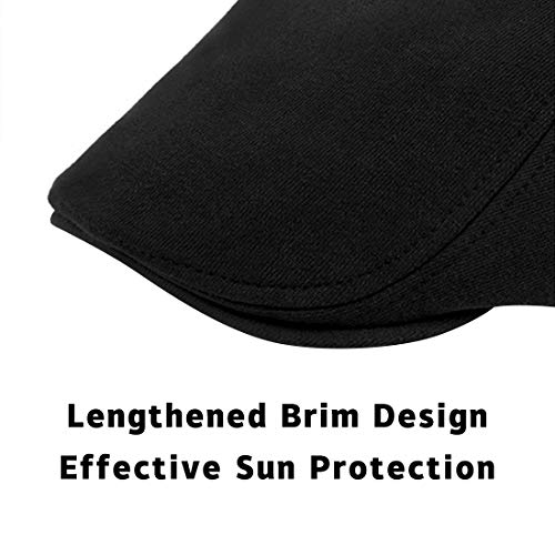 WETOO Men's Flat Cap Gatsby Newsboy Lvy Irish Hats Driving Cabbie Hunting Cap - Image 4