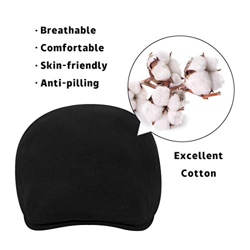 WETOO Men's Flat Cap Gatsby Newsboy Lvy Irish Hats Driving Cabbie Hunting Cap - Image 5