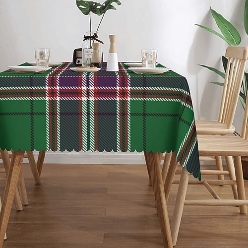 Yssammns Rectangle Table Cloth, Scottish Clan MacFarlane Hunting Tartan Plaid Resistant Washable Tablecloth Decorative Table Cover for Dining, Indoor and Outdoor - Image 4