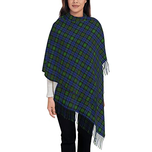 Yssammns Women's Scarf Shawl, Soft Faux Cashmere Tassel Scarf, Winter Warm Plaid Scarf Gift - Image 4