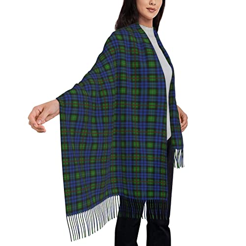 Yssammns Women's Scarf Shawl, Soft Faux Cashmere Tassel Scarf, Winter Warm Plaid Scarf Gift - Image 5
