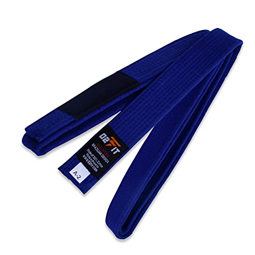02FIT BJJ Belt for Adult Premium Cotton Heavy Duty Brazilian Jiu Jitsu Gi Belt - Martial Uniform Jiu Jitsu Belt - Image 3
