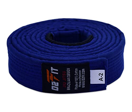 02FIT BJJ Belt for Adult Premium Cotton Heavy Duty Brazilian Jiu Jitsu Gi Belt - Martial Uniform Jiu Jitsu Belt - Image 5