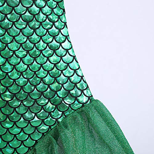 ALIZIWAY Little Girl Mermaid Princess Dresses Ariel Costume for Grils Birthday Party Halloween Cosplay Costumes - Image 5
