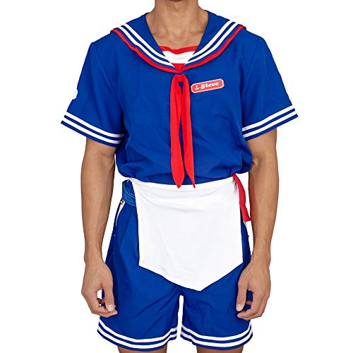 Adult Unisex Men's Ahoy Sailor Halloween Costume Cosplay Set - Image 5