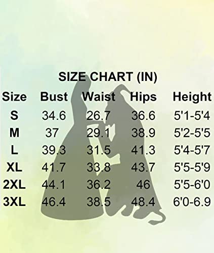 Ainiel Women's Cosplay Costume Princess Dress Yellow Satin - Image 9