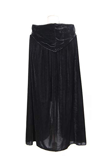 BIGXIAN Kids Hooded Velvet Cloak Halloween Christmas Cosplay Fancy Cape - Image 4