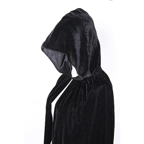 BIGXIAN Kids Hooded Velvet Cloak Halloween Christmas Cosplay Fancy Cape - Image 5