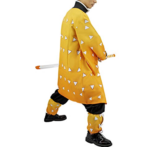 Men Women Cosplay Costume for Halloween Role Play Stage Performance Capes Set with Yellow Cloak for Adults S-L (M) - Image 5