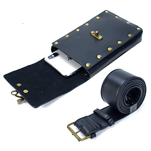 Cellphone Holder Retro Belt Pouch Waist Bag Fanny Pack Steampunk Medieval Renaissance Purse Halloween Costume Accessory - Image 4
