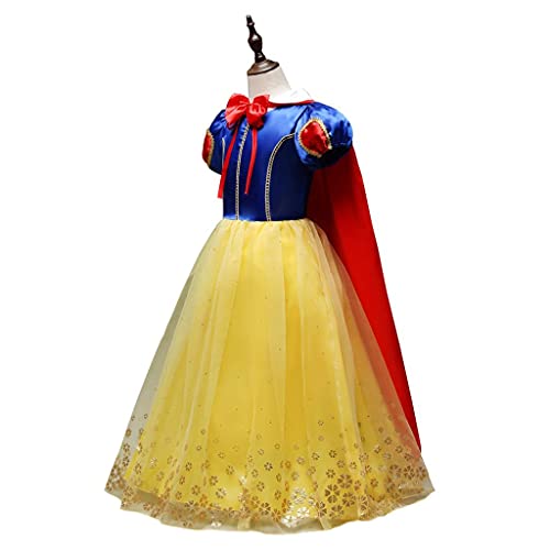 Dressy Daisy Girls Princess Snow Costume Grand Fancy Dress Up Halloween Party Outfit Set Size Toddler Kids 12M-12 - Image 4