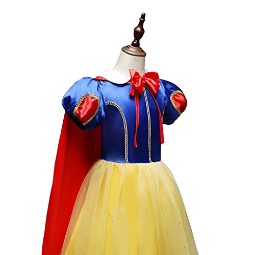 Dressy Daisy Girls Princess Snow Costume Grand Fancy Dress Up Halloween Party Outfit Set Size Toddler Kids 12M-12 - Image 5