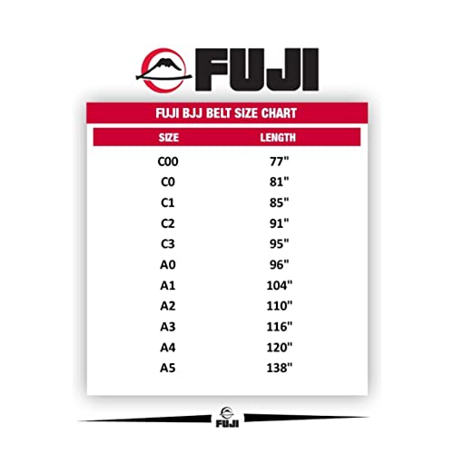FUJI Kids Brazilian Jiu Jitsu Belt with Rank Bar, BJJ Belt for Children - Image 3