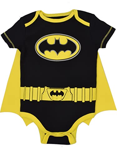 DC Comics Justice League Batman Infant Baby Boys Cosplay Bodysuit and Cape 18 Months
