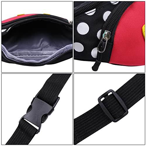 Kids Girls & Boys Cute Sling Bag Women Waist Bag Polka Dot Small Fanny Pack Belt Bag Phone Purse for Sport Running Travel - Image 6