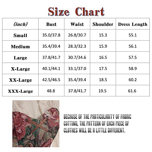 LTAKK Renaissance Dress Women Medieval Costume Victorian Dresses Pirate Skirt Fairy Witch Dress - Image 6