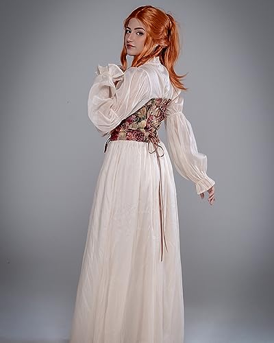 LTAKK Renaissance Dress Women Medieval Costume Victorian Dresses Pirate Skirt Fairy Witch Dress - Image 8