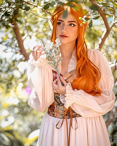 LTAKK Renaissance Dress Women Medieval Costume Victorian Dresses Pirate Skirt Fairy Witch Dress - Image 10