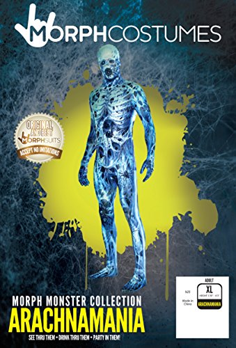 Morphsuits Men's Arachnamania Monsters Fancy Dress Costume-Size Medium-150 to 165cm, Arachnomania, Medium - Image 4