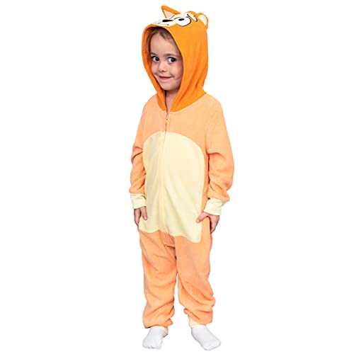 Playful Colorful Dog Halloween Costume Cosplay Zip Up Suit with Hood for Boys and Girls - Image 3