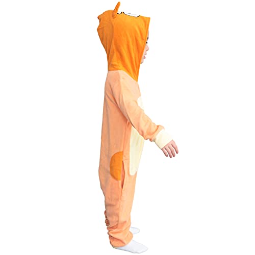 Playful Colorful Dog Halloween Costume Cosplay Zip Up Suit with Hood for Boys and Girls - Image 6