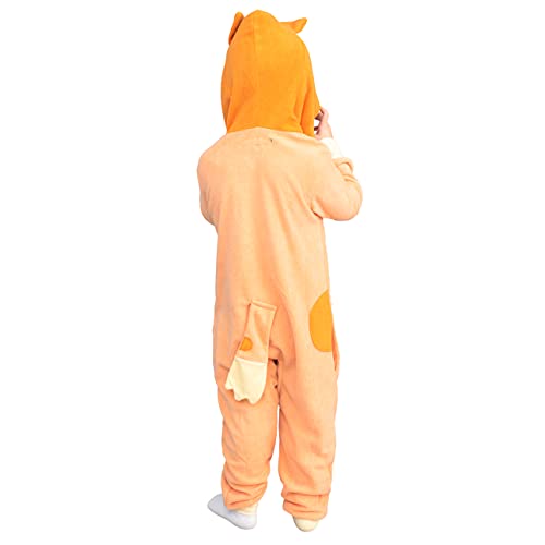 Playful Colorful Dog Halloween Costume Cosplay Zip Up Suit with Hood for Boys and Girls - Image 7
