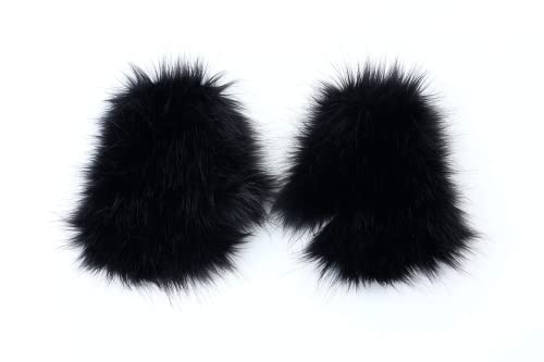 QinRuan Wolf Paw Costume for Adult 1 Pairs Plush Gloves Cosplay Bear Paw - Image 3