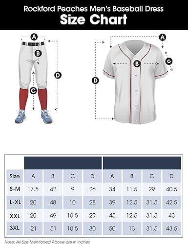 Rockford Peaches Baseball Player Set Halloween Costume Cosplay - Image 7