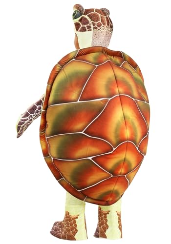 Sea Turtle Costume for Toddlers, Hooded Ocean Creature Halloween Jumpsuit - Image 6