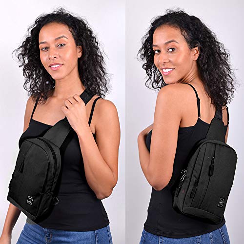 WESTEND Crossbody Canvas Sling Bag Backpack with Reversible Strap for Traveling, Hiking - Image 3